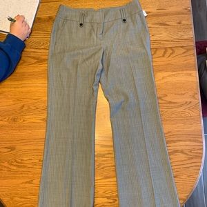 Ann Taylor grey dress pant patterned